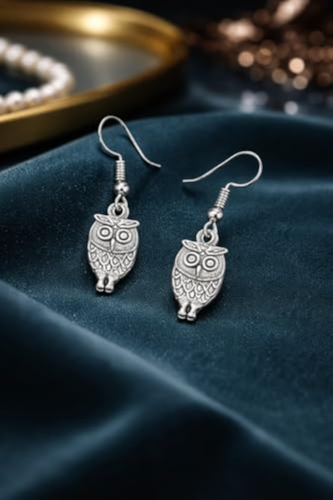 Women's Owl Earrings, Unique Design